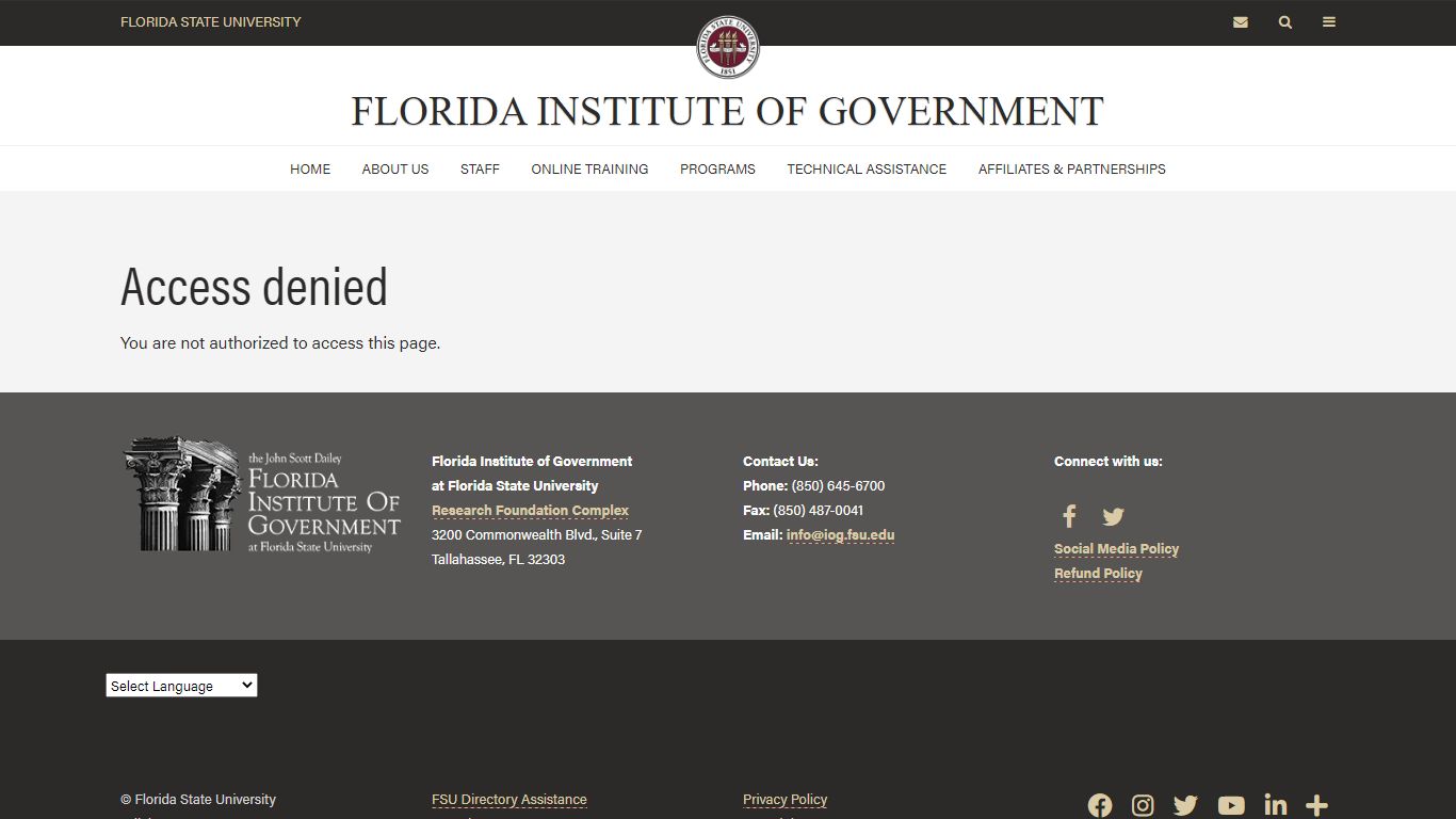 Public Records Management | Florida Institute of Government