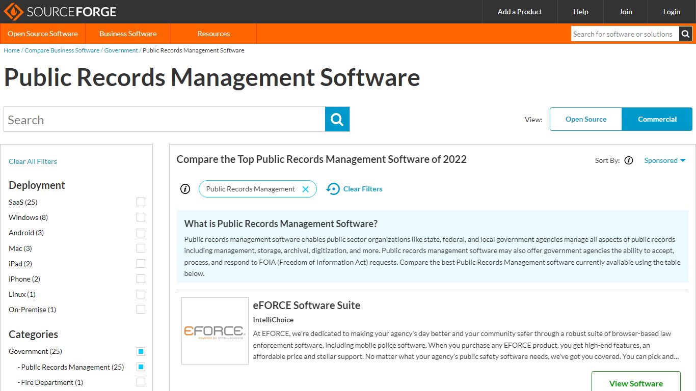 Public Records Management Software - SourceForge